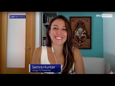 Semra Hunter analyzing the arrival of Ronald Koeman as FC Barcelona manager for Sky Sports News